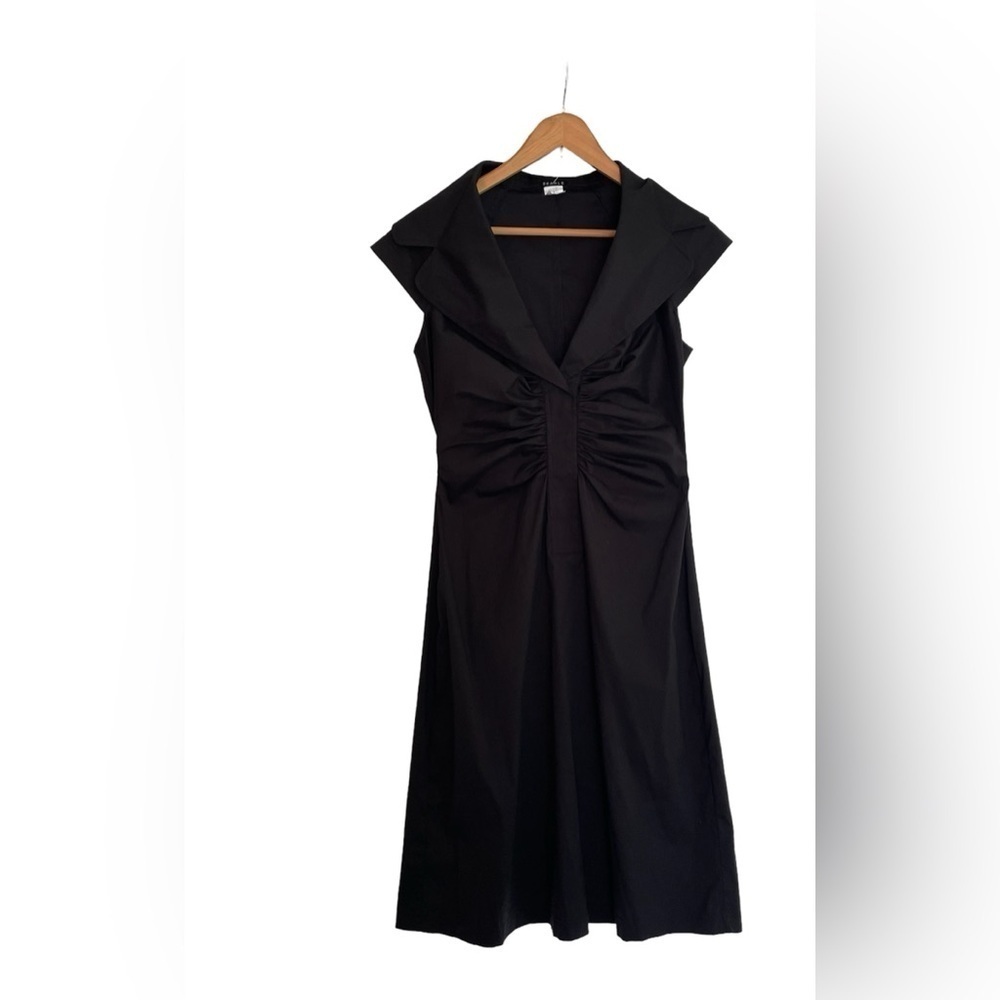 Searle Women’s Black Ruched Collard Tank Dress Size 2